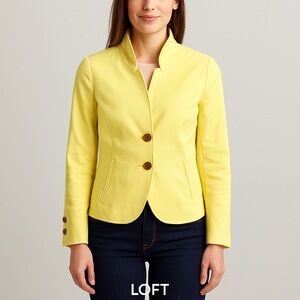 LOFT Women's Sunny Yellow Blazer